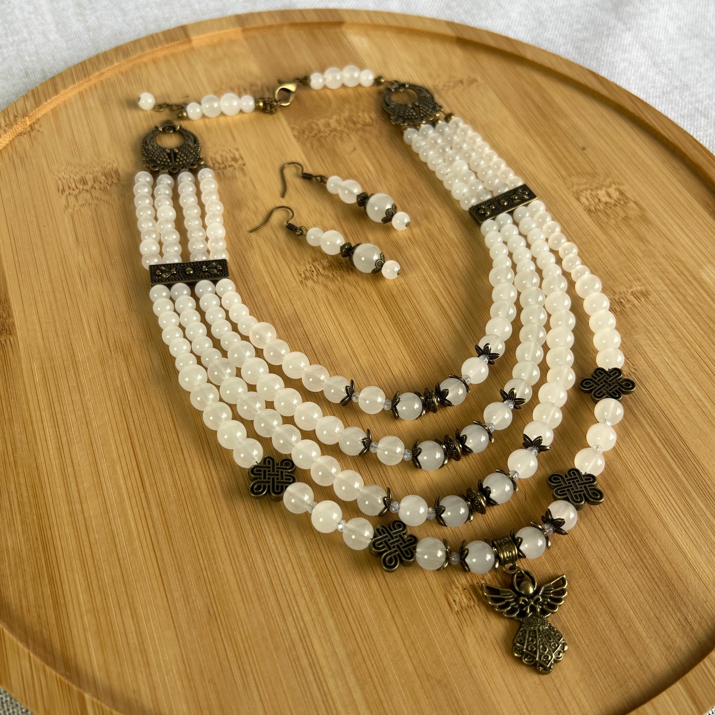 Necklace with Zgarda + Earring | Glass