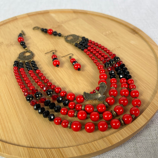 Намисто зі згардою + Сережки | Голвіт