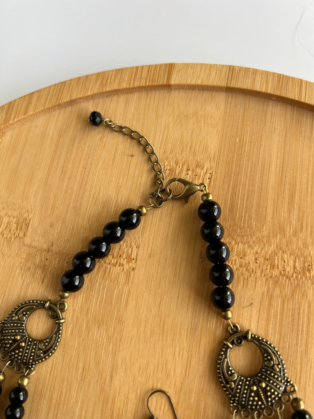 Necklace with Zgarda + Earring | Dalmatian Jasper