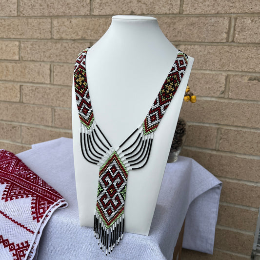 Кольє з Бісеру "Гуцульський Гердан"