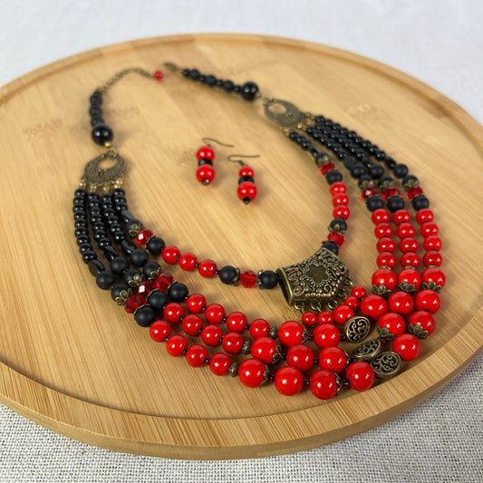 Намисто зі згардою + Сережки | Голвіт