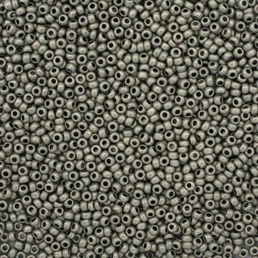 Чеський скляний бісер Preciosa, 10/0 18542 50 г, Сірий Матовий