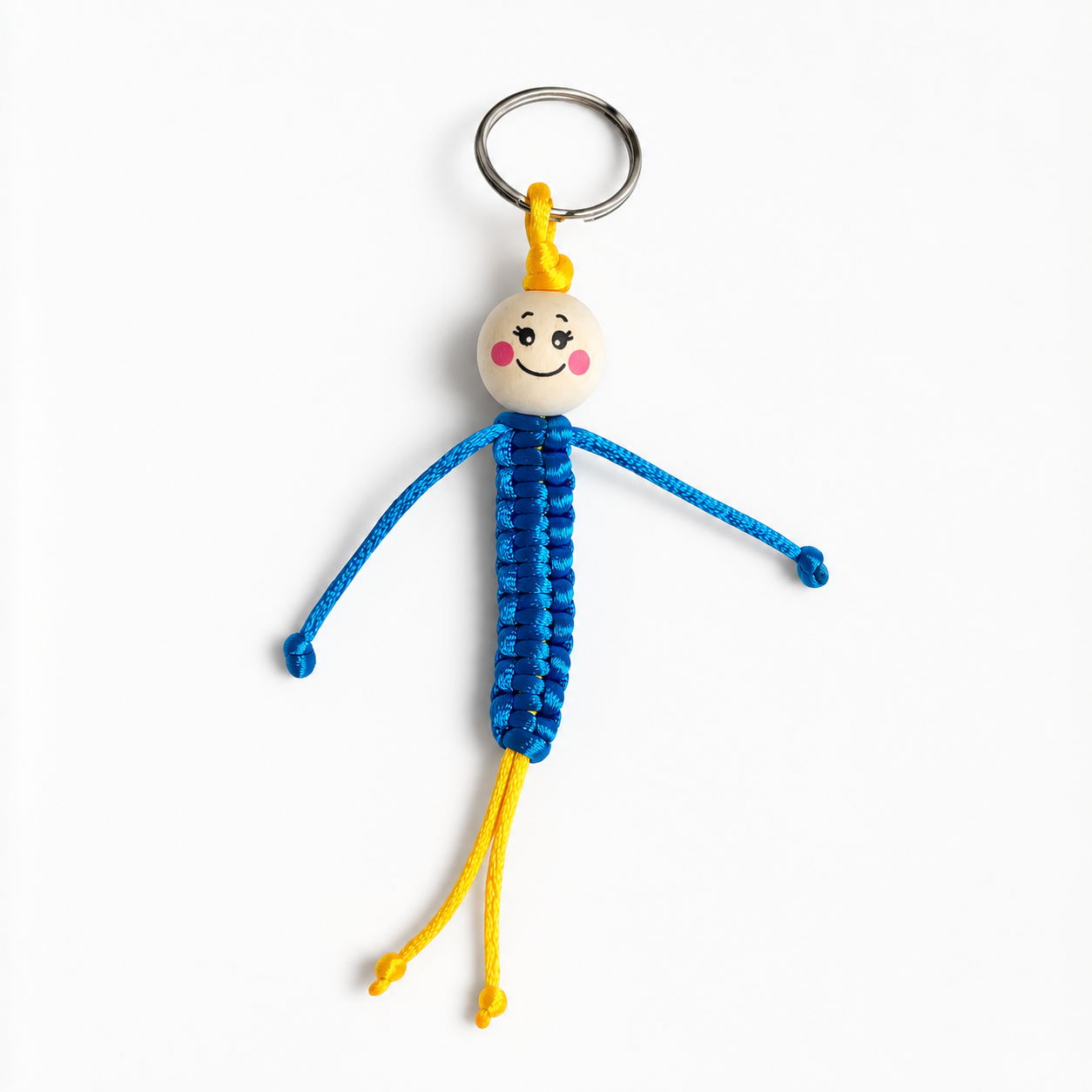 Handmade Ukrainian Paracord Doll Keychain
